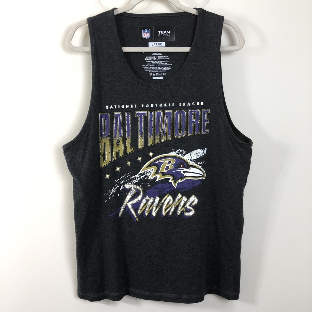 Baltimore Ravens G-III NFL Team Apparel Tank Top Men's Size L Dark Gray Football
